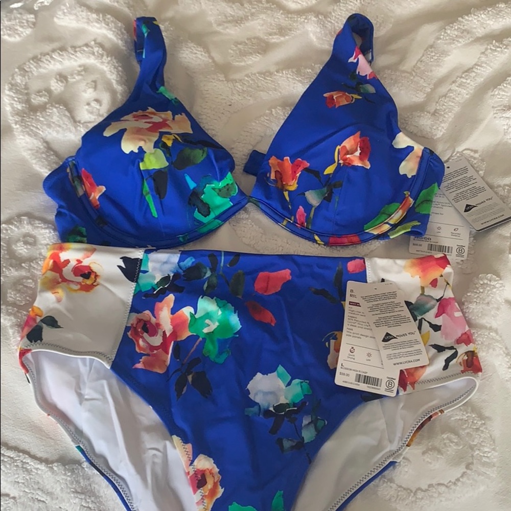 Athleta floral bikini